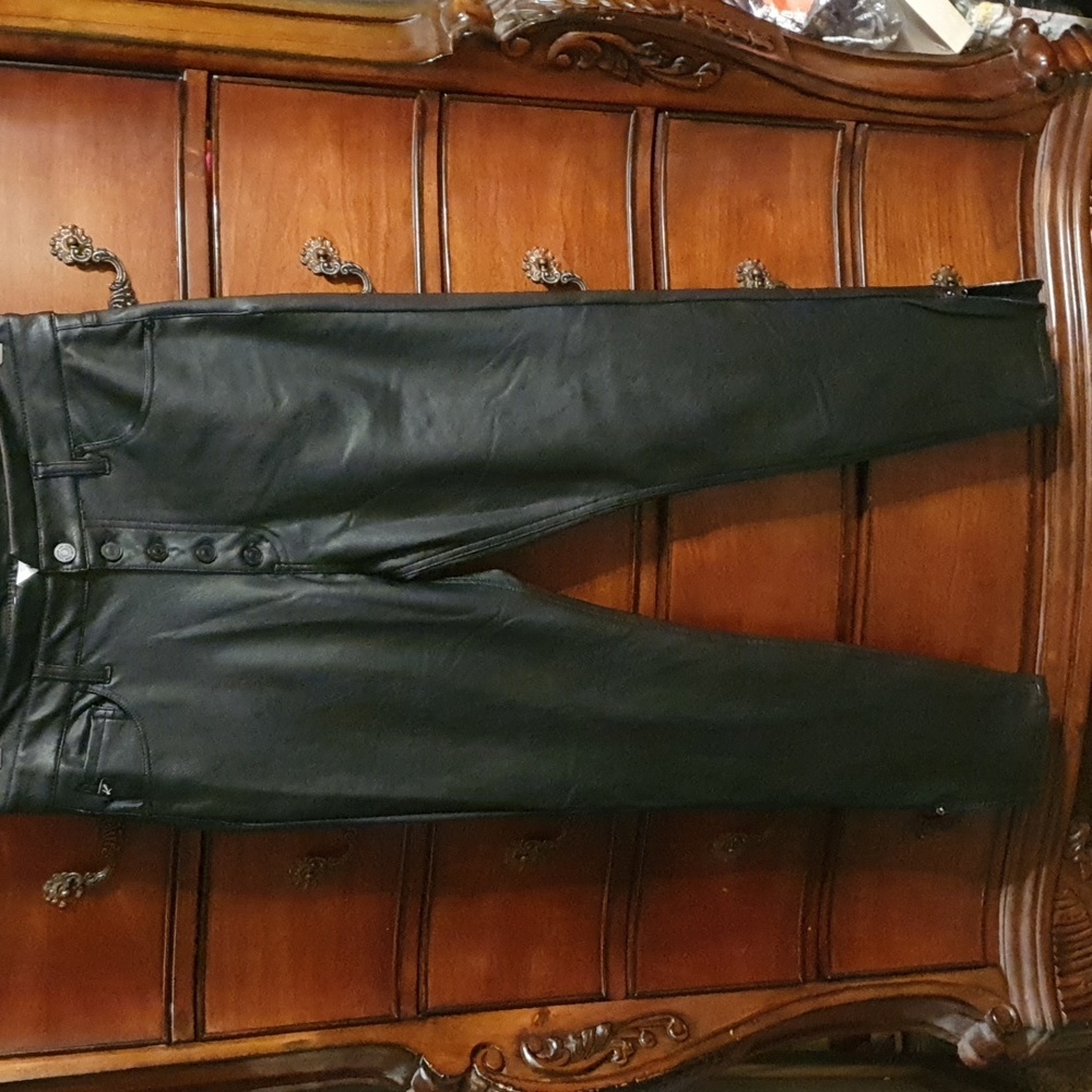 KanCan Janet High Rise Faux Leather Ankle Skinny Pants sz 13/30 - Picture 2 of 8